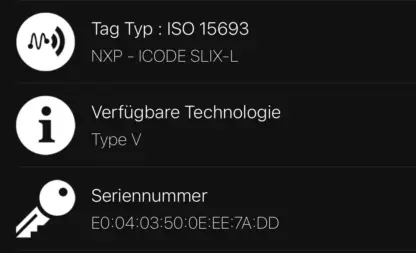 NXP ICODE SLIX-L RFID Aufkleber mit UID - kompatibel mit Toniebox und TeddyCloud – Bild 3